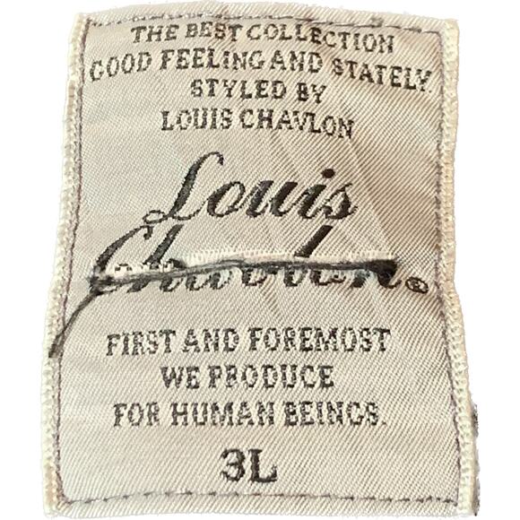 LOUIS CHAVLON Men’s Charcoal Grey Red Trim Full Zip Front Jacket Size 3XL - Picture 13 of 15